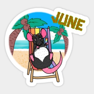 June Rat Sticker